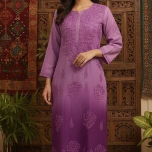 Muslin Kurti In Ombre Shades