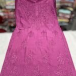 premium-chikankari-ghaspatti-kurti-magenta tone
